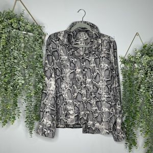 Shein Leopard Dress shirt size L (8/10)
